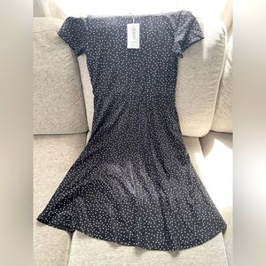 NWT Black and White Polka Dot Dress Size Medium